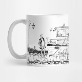 The Captain of a Borrowed Ship Mug